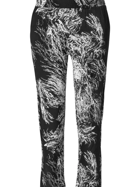 Urban Classics Pantaloni negru alb