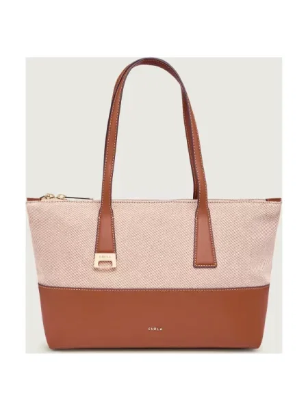 Geantă shopper Furla bej
