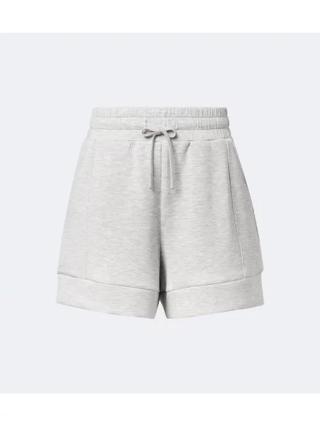 Pantaloni scurți Varley din jerseu gri