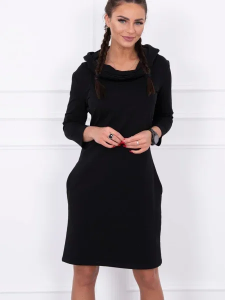 Rochie Kesi cu glugă de costum negru
