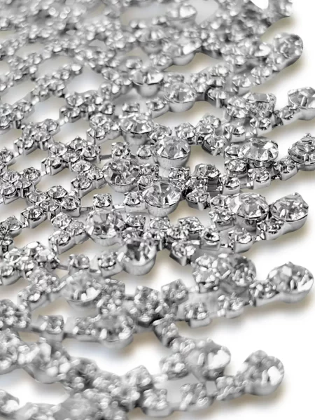 Křišťálový náhrdelník Hzmer Jewelry stříbrný