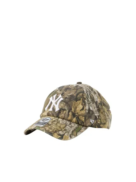 47 Čiapka NEYYAN REAL TREE tmavobéžová / kaki / olivová biela