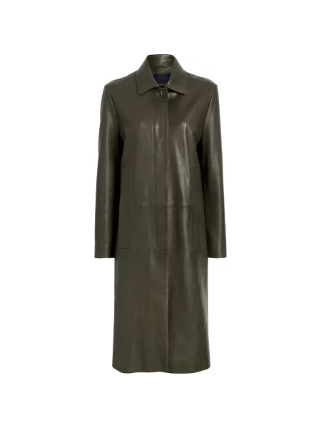 Palton Proenza Schouler din piele verde