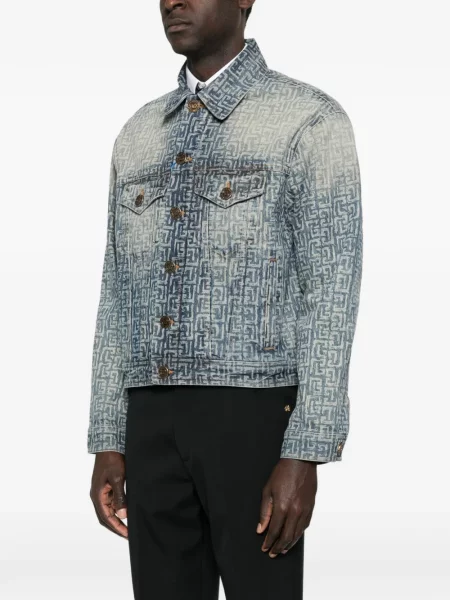Geacă de blugi Balmain albastru