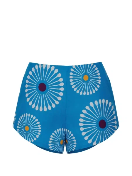 Pantaloni scurți Cala De La Cruz cu model floral cu imagine albastru