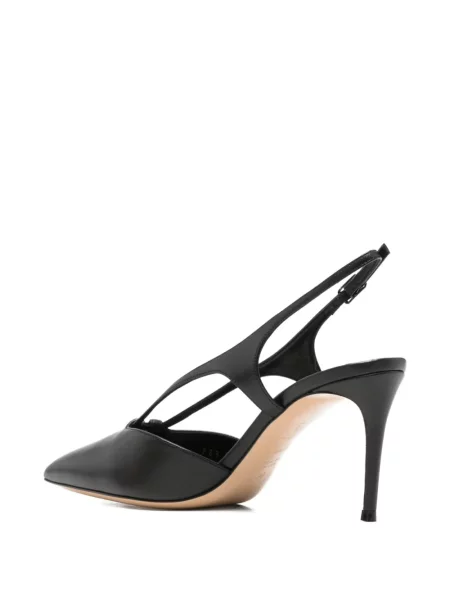 Pantofi cu toc Casadei din piele slingback negru