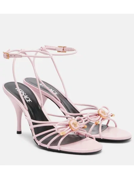 Sandale Versace din piele roz