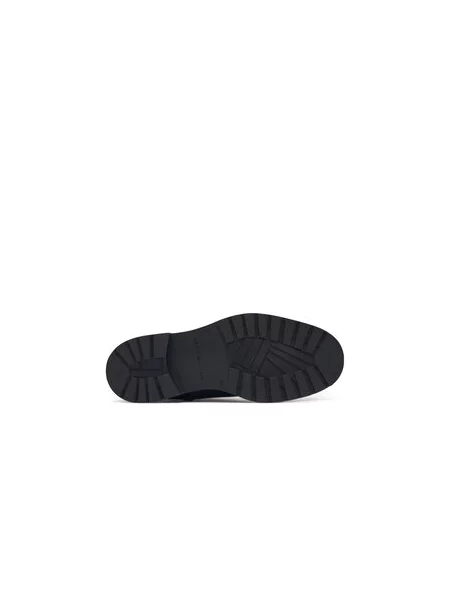 Šnurovacia obuv Tommy Hilfiger Cleated Hilifger Scotch Lth Boot čierna