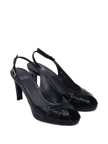 Pantofi cu toc Stuart Weitzman slingback negru