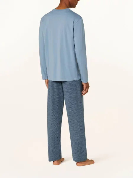 Schiesser Pyžamo Comfort Essentials černošedá
