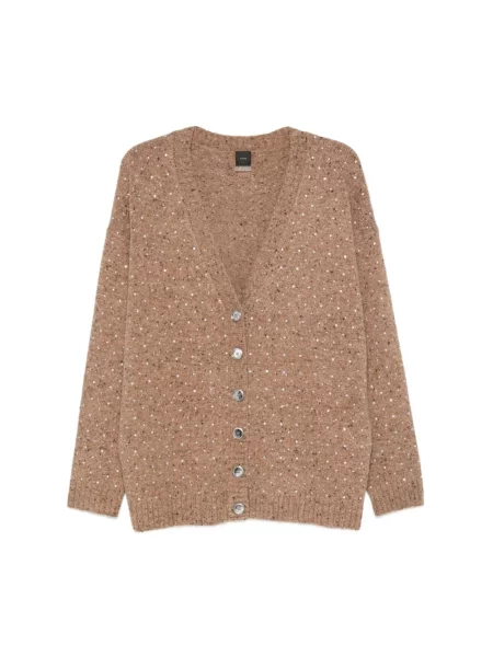 Sweter Pinko brązowy