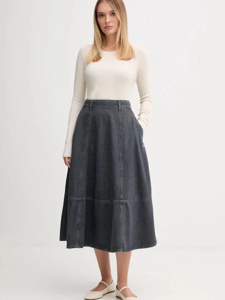Mos Mosh sweter wełniany lekki beżowy