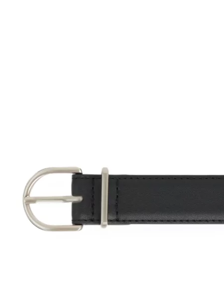Cu centură curea Lacoste din piele negru
