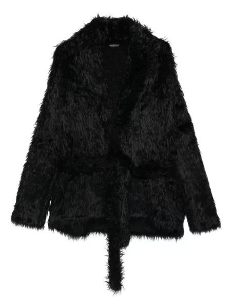 Blană geacă Balenciaga negru