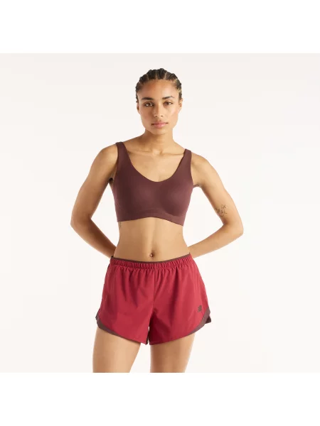 Biustonosz do biegania New Balance – bordowy