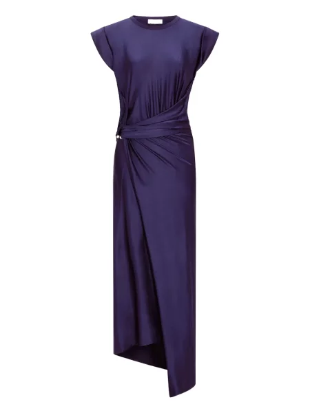 Rochie midi Rabanne până la genunchi de costum albastru