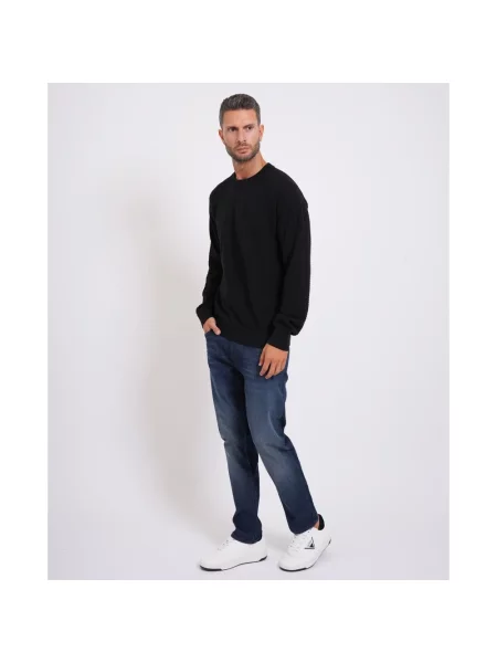 Dzianinowy sweter Hugo czarny