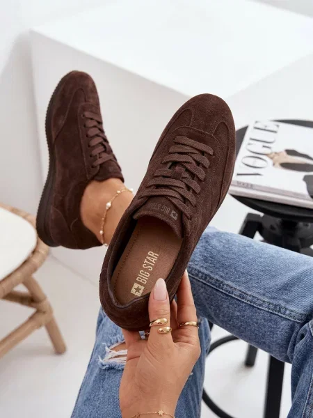 Teniși Big Star Shoes din piele maro