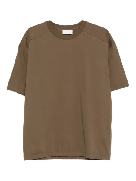 Tricou Yes London cu decolteu rotund maro