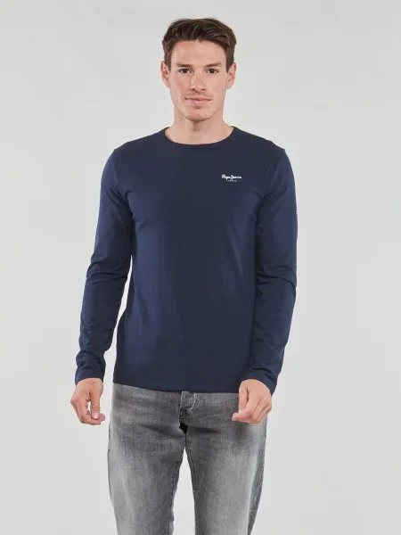 Dlhé tričko Pepe Jeans modrá