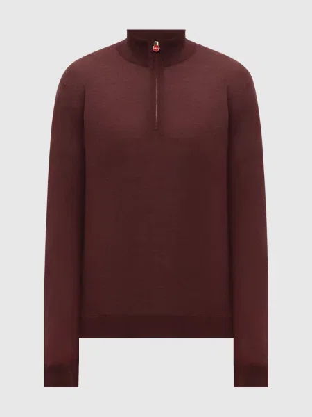 Бордовий джемпер з вовни Kiton