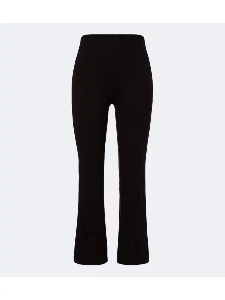 Pantaloni Leset evazate maro
