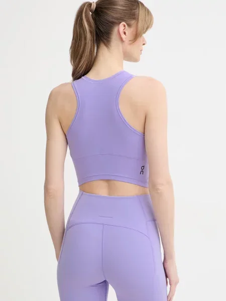 On női crop top Studio lila