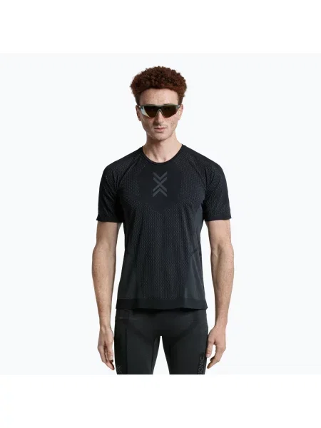 Tricou de alergare pentru bărbați X-Bionic Xceed Run x black/rhino grey negru