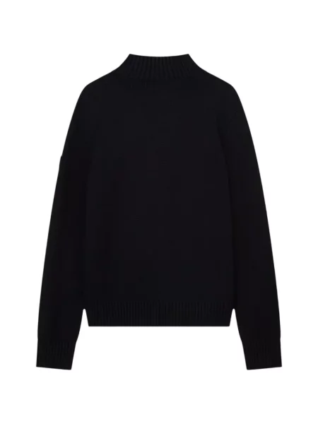 Pulover Ea7 Emporio Armani cu broderie negru