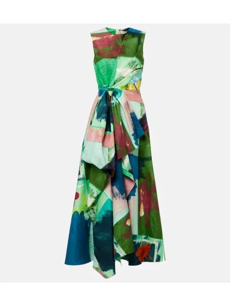 Sukienka koktajlowa Roksanda z kokardką garniturowa