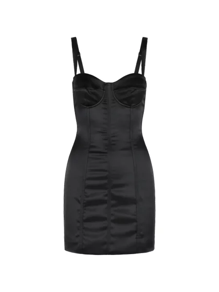 Rochie Dolce & Gabbana din satin tip corset negru
