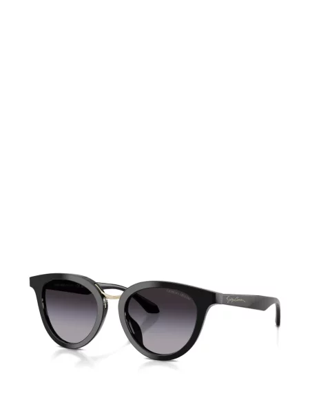 Ochelari de soare rotunzi Giorgio Armani negru