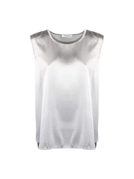 Bluzka Kangra na ramiączkach szara