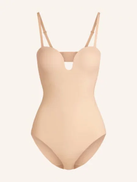 Spanx Tvarující Body Spanxshape™ Suit Your Fancy Strapless Bodysuit béžová