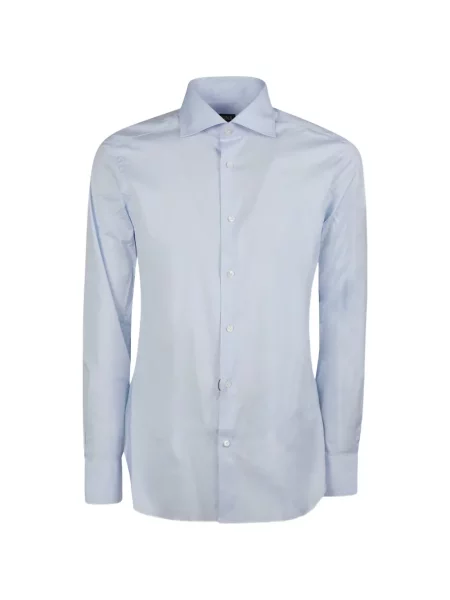 Gulerat lung cămașă Zegna albastru