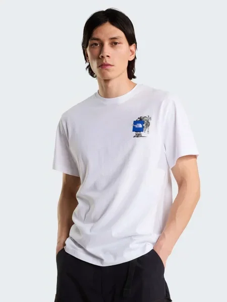 Футболка The North Face U GEAR UP GET OUT RELAXED SHOR білий