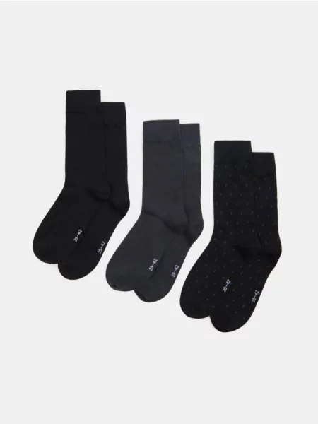 Sinsay Dlouhé ponožky 3 páry vícebarevná