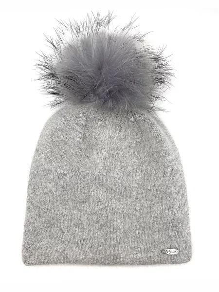 LuckyLOOK Шапка Комбінований верх сірий