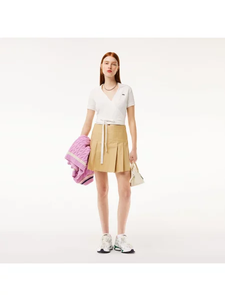 Поло Lacoste белое