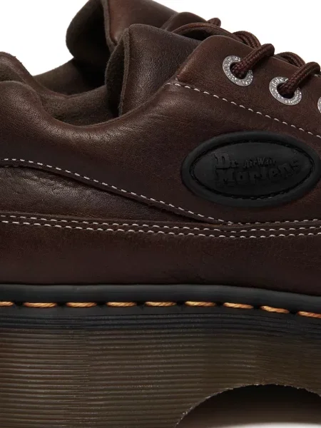 Шкіряні туфлі Dr. Martens Buzz 5i на платформі коричневий