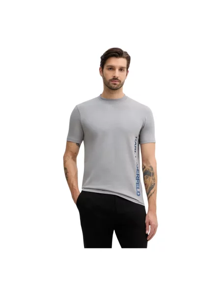 Karl Lagerfeld t-shirt z nadrukiem szary