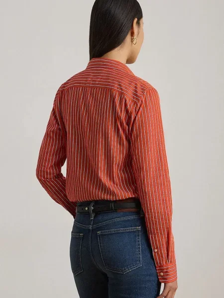 Lauren Ralph Lauren koszula regular z kołnierzykiem klasycznym pomarańczowy