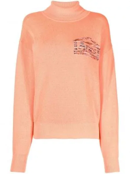 Pulover Aries cu imagine portocaliu