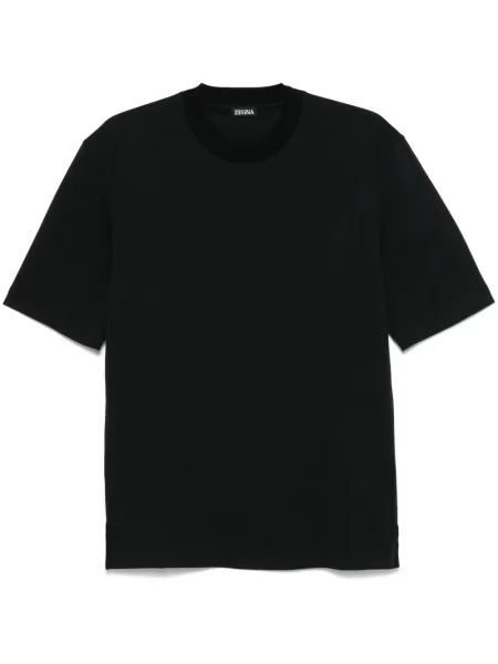 Tricou Zegna cu decolteu rotund negru