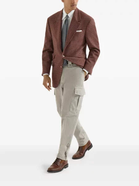 Pantaloni cargo Brunello Cucinelli gri