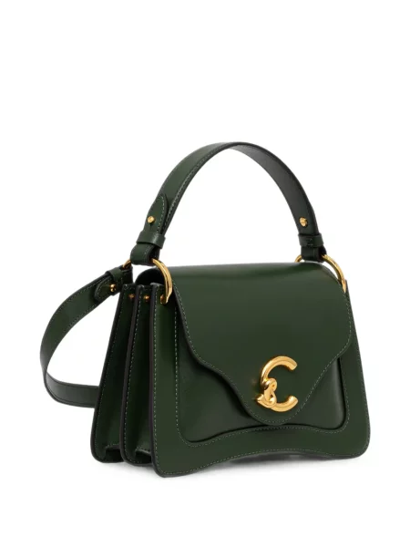 Crossbody torbica Coccinelle s autogramom zelena