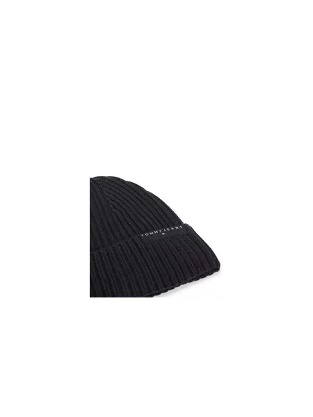 Čiapka Tommy Jeans Tjm Linear Logo Beanie čierna