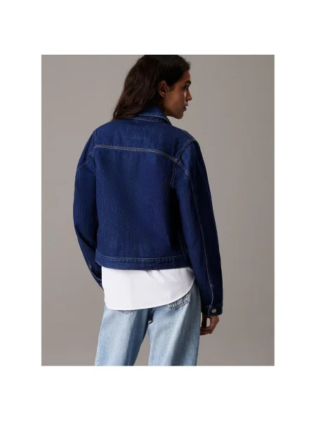 Calvin Klein Jeans Prechodná bunda denim modrá