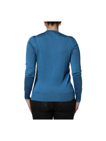 Sweter Dolce And Gabbana z kaszmiru niebieski