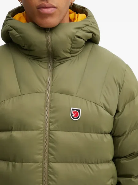 Geacă Fjallraven cu glugă verde